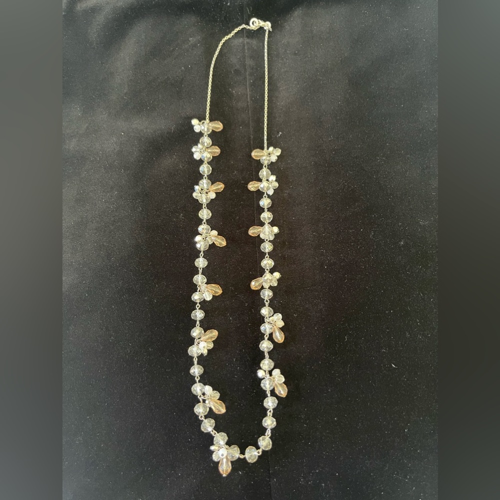 Loft Long Beaded Soft Colored Bead Necklace